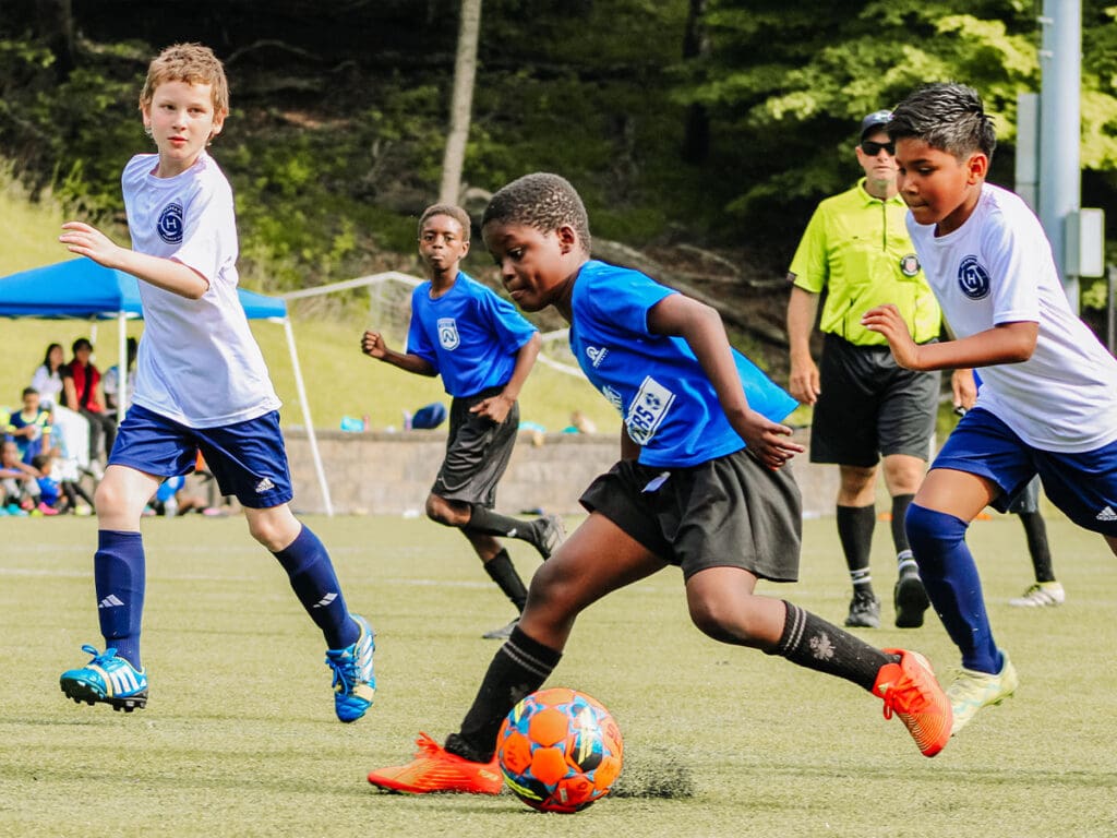 AFC Pittsburgh PA-Jungenmannschaft trainiert