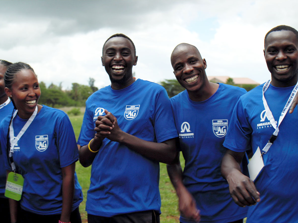 coaches during ambassadors football training