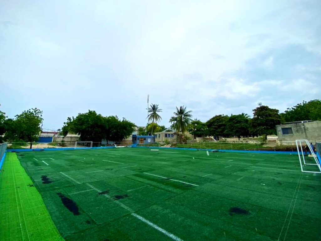 picture of the field at ambassadors football haiti